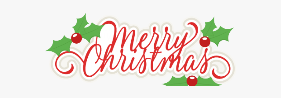 Transparent Background Merry Christmas Clipart, Cliparts