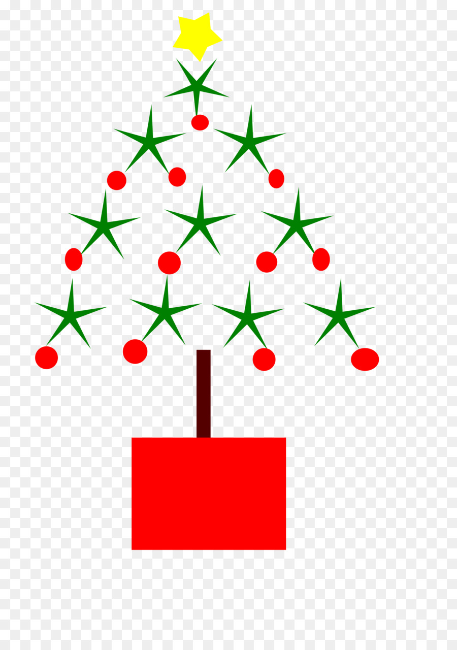 Christmas Tree Line Drawing clipart