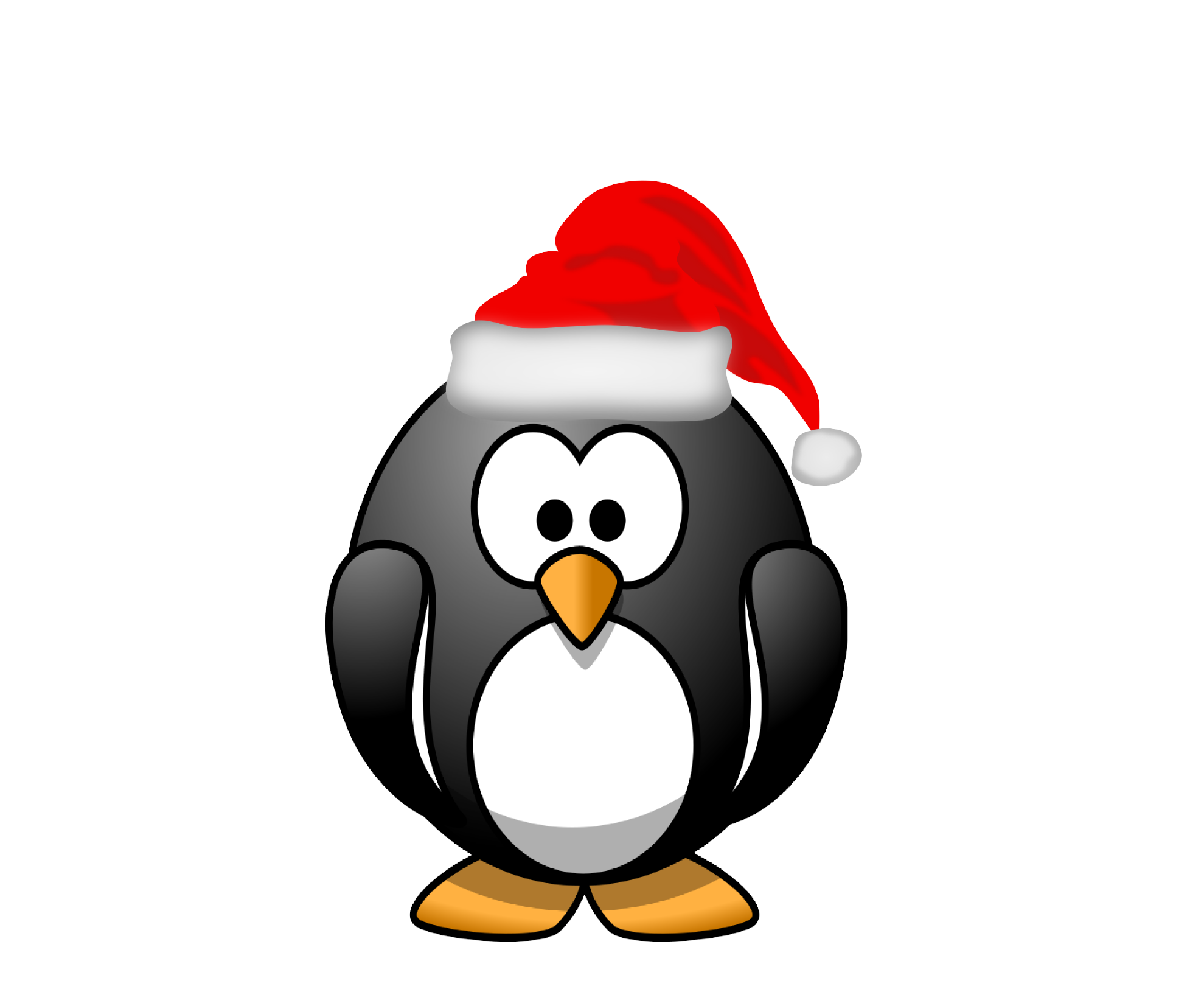 Penguin Santa Claus Christmas Clip art