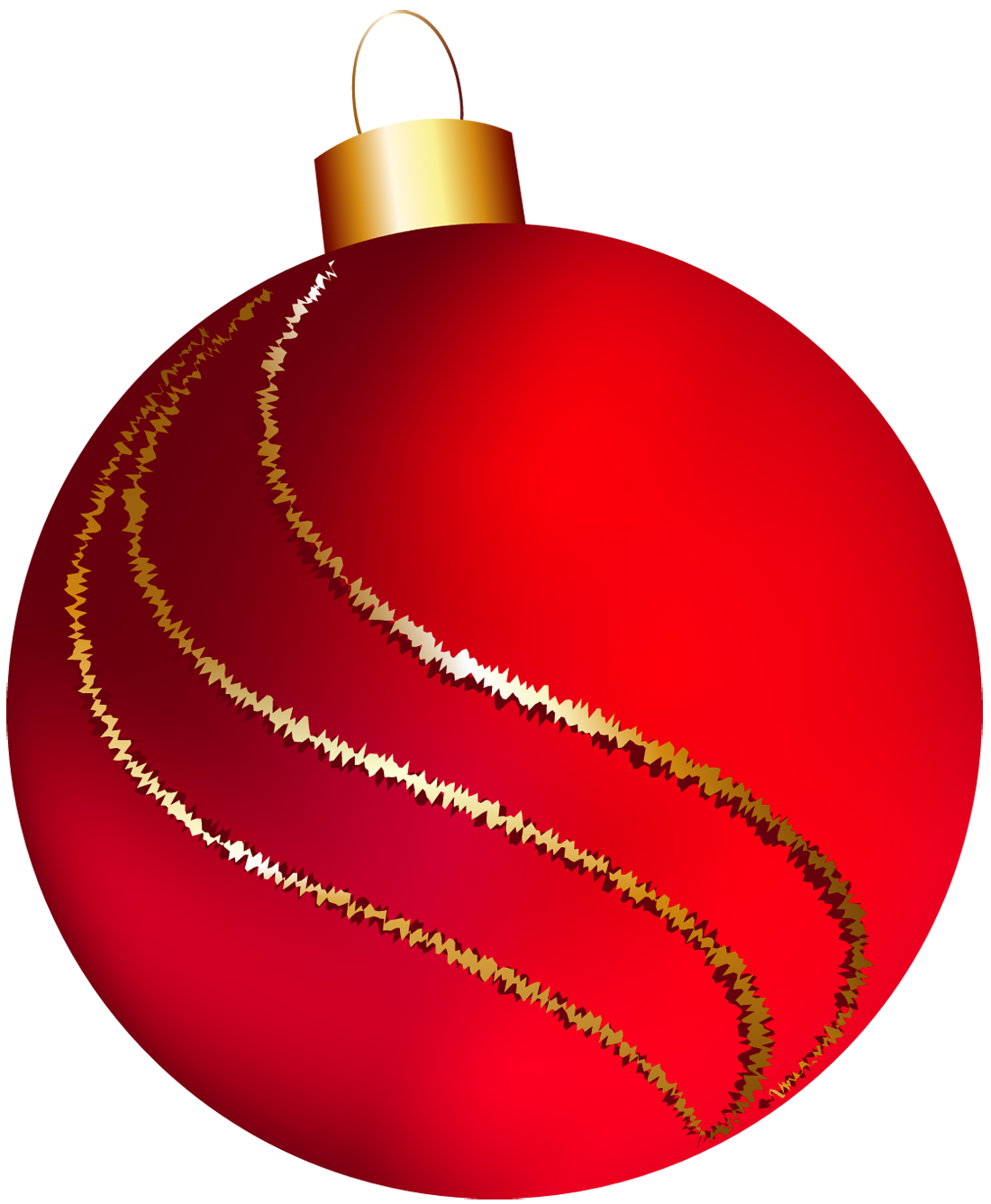 Large Red Ornament Clipart