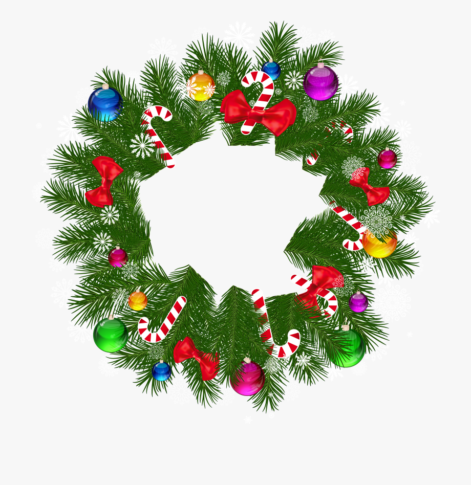 Free Christmas Wreaths Clipart