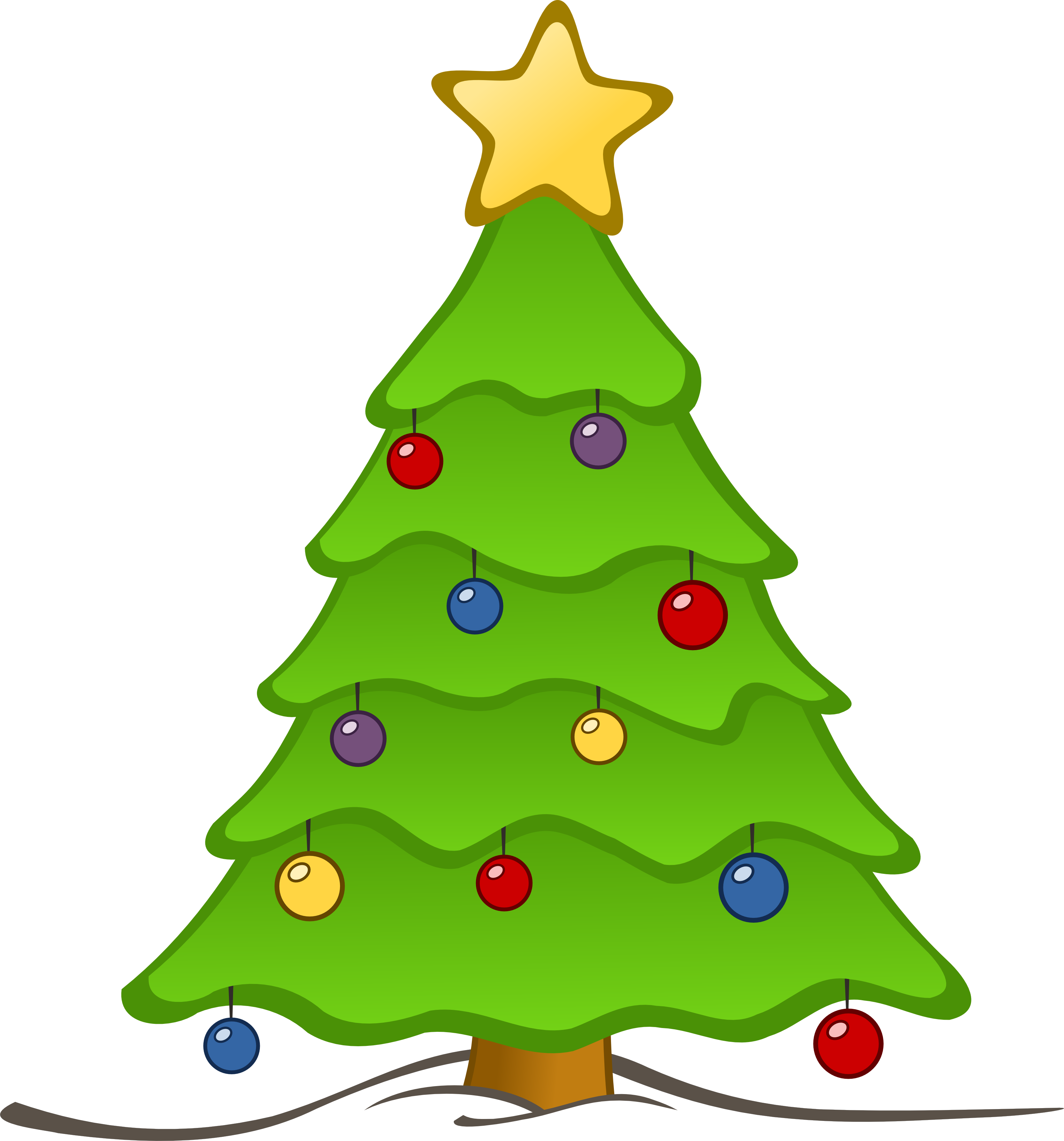Christmas tree clip.