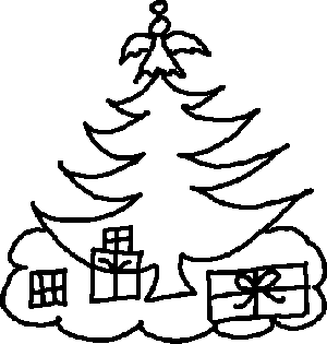 Merry Christmas Clipart Black And White