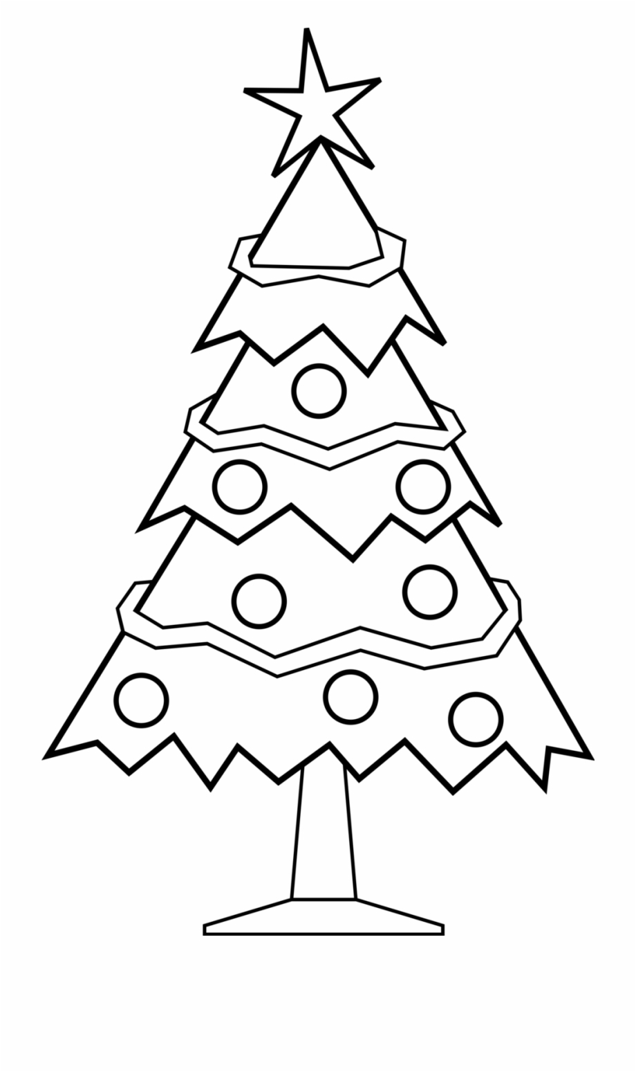 Realistic Christmas Tree Drawing