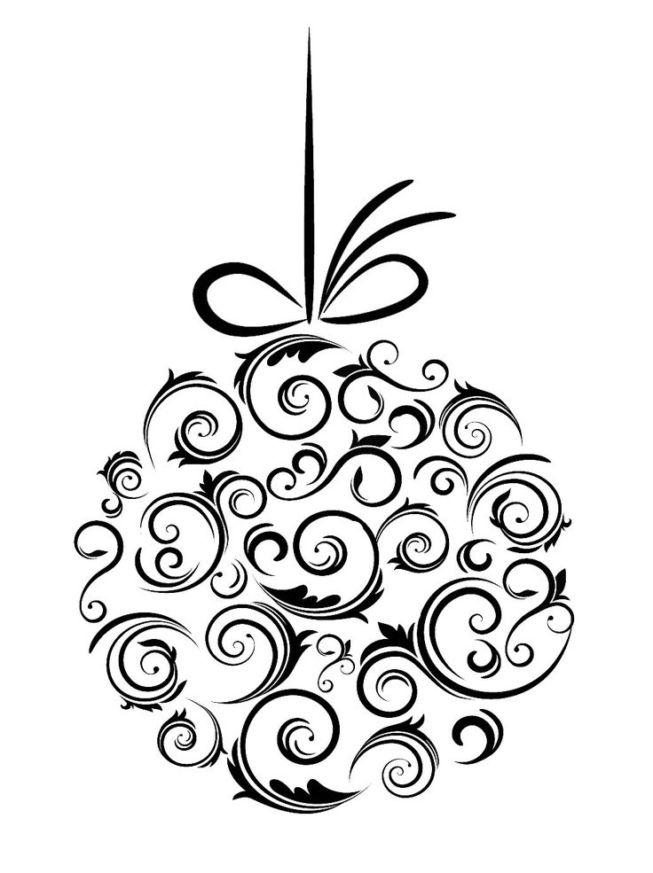 Holiday Clip Art Black And White