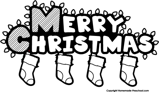 Christmas black and white merry christmas clip art black and