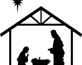 Free nativity black.