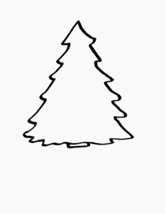 Free Christmas Tree Black And White Clipart, Download Free