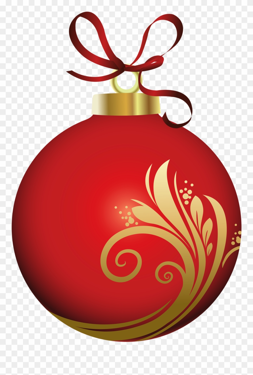 Christmas Ornament Clipart Png Red Christmas Ornament