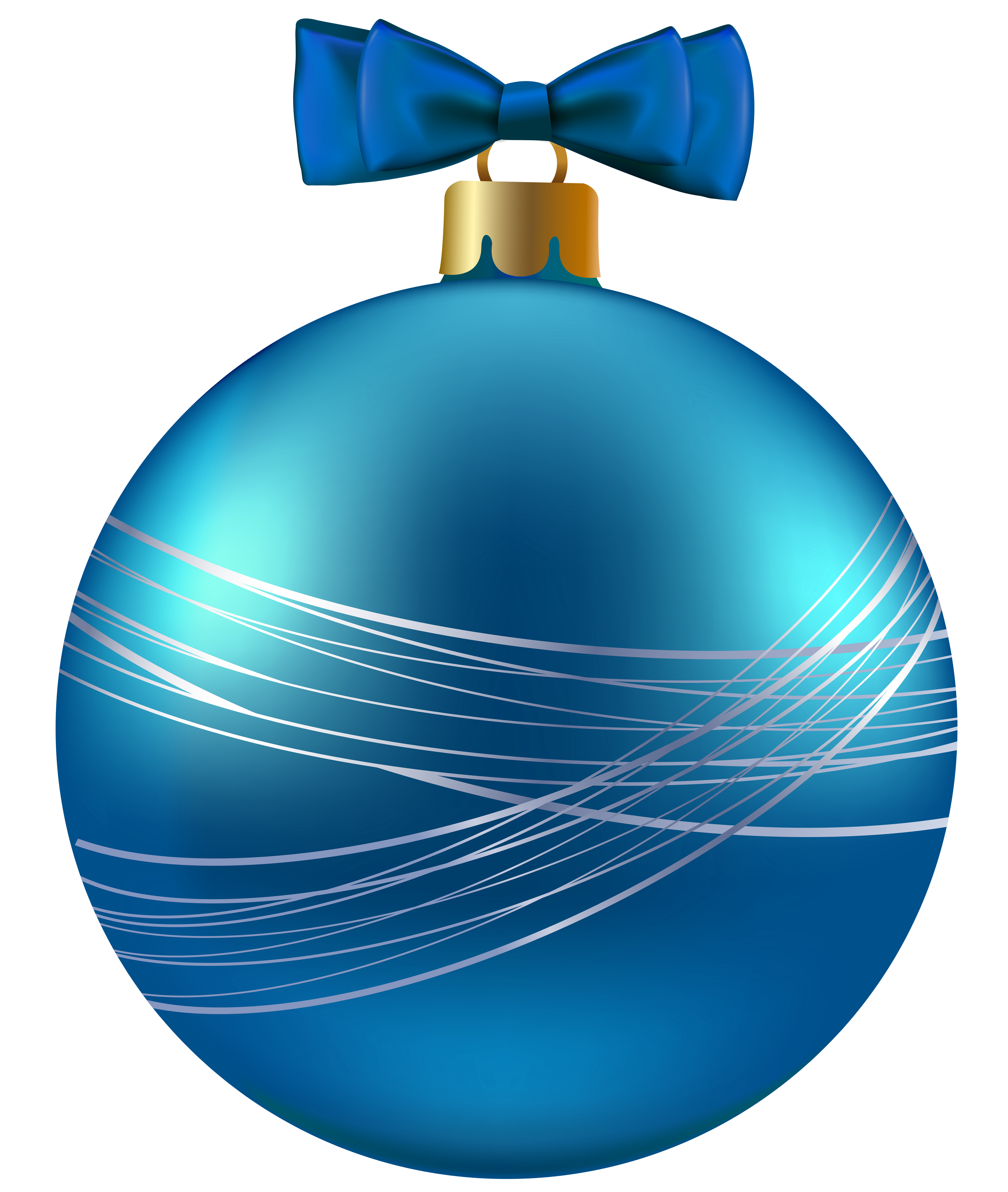 Blue christmas ornament.