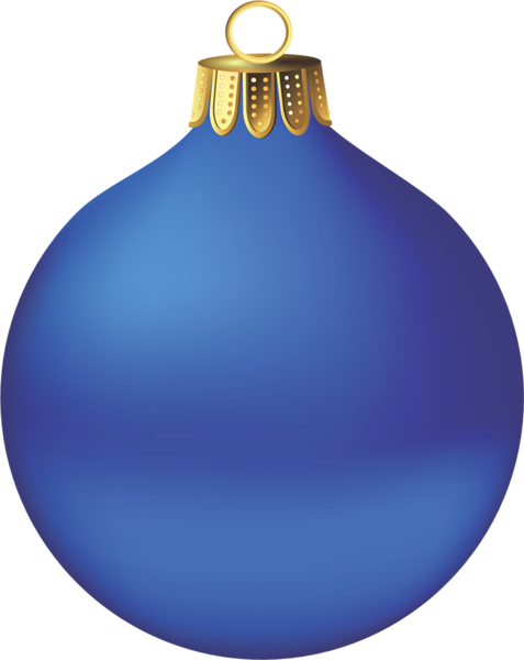 Transparent Christmas Blue Ornament Clipart