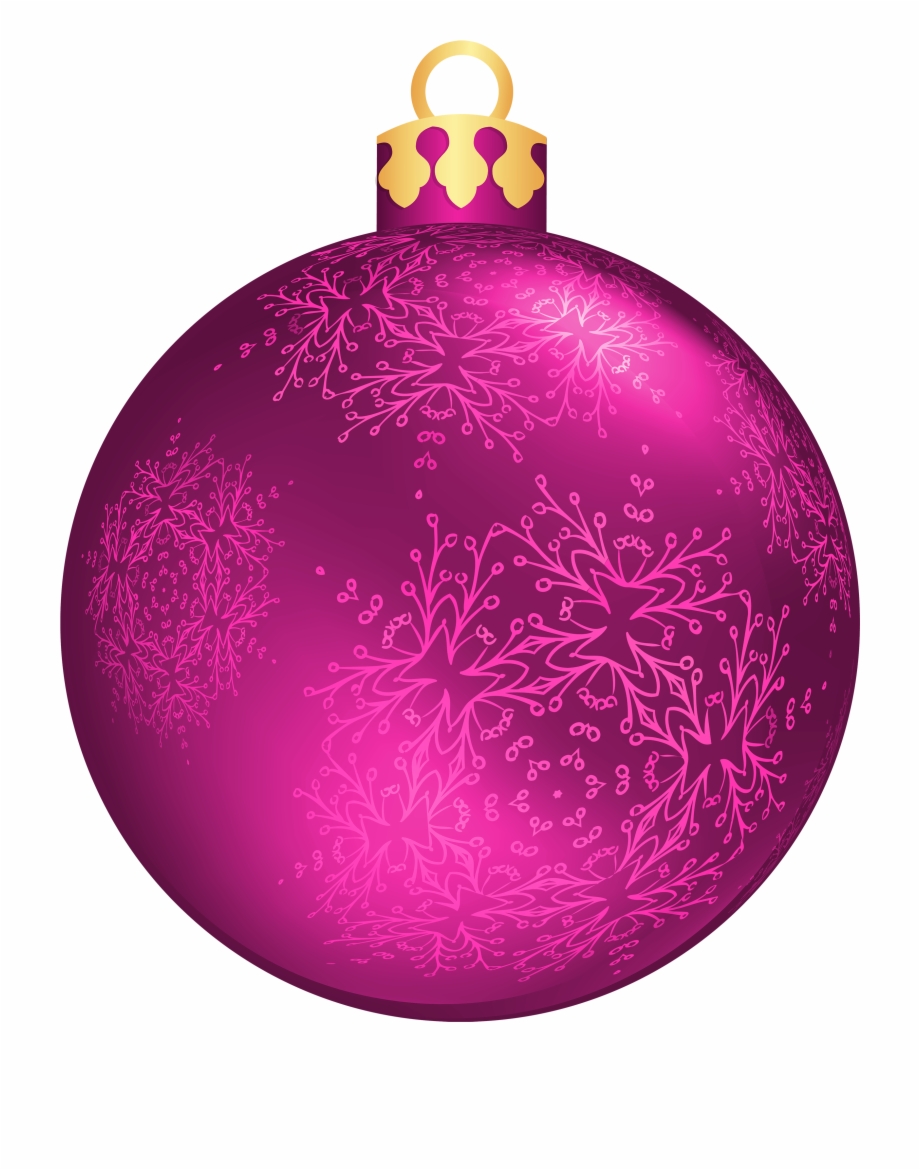 Pink Christmas Ball Png Clipart
