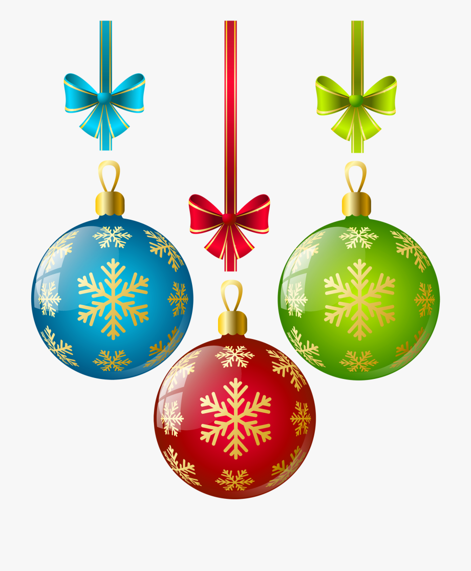 Christmas Ornaments Clipart Single