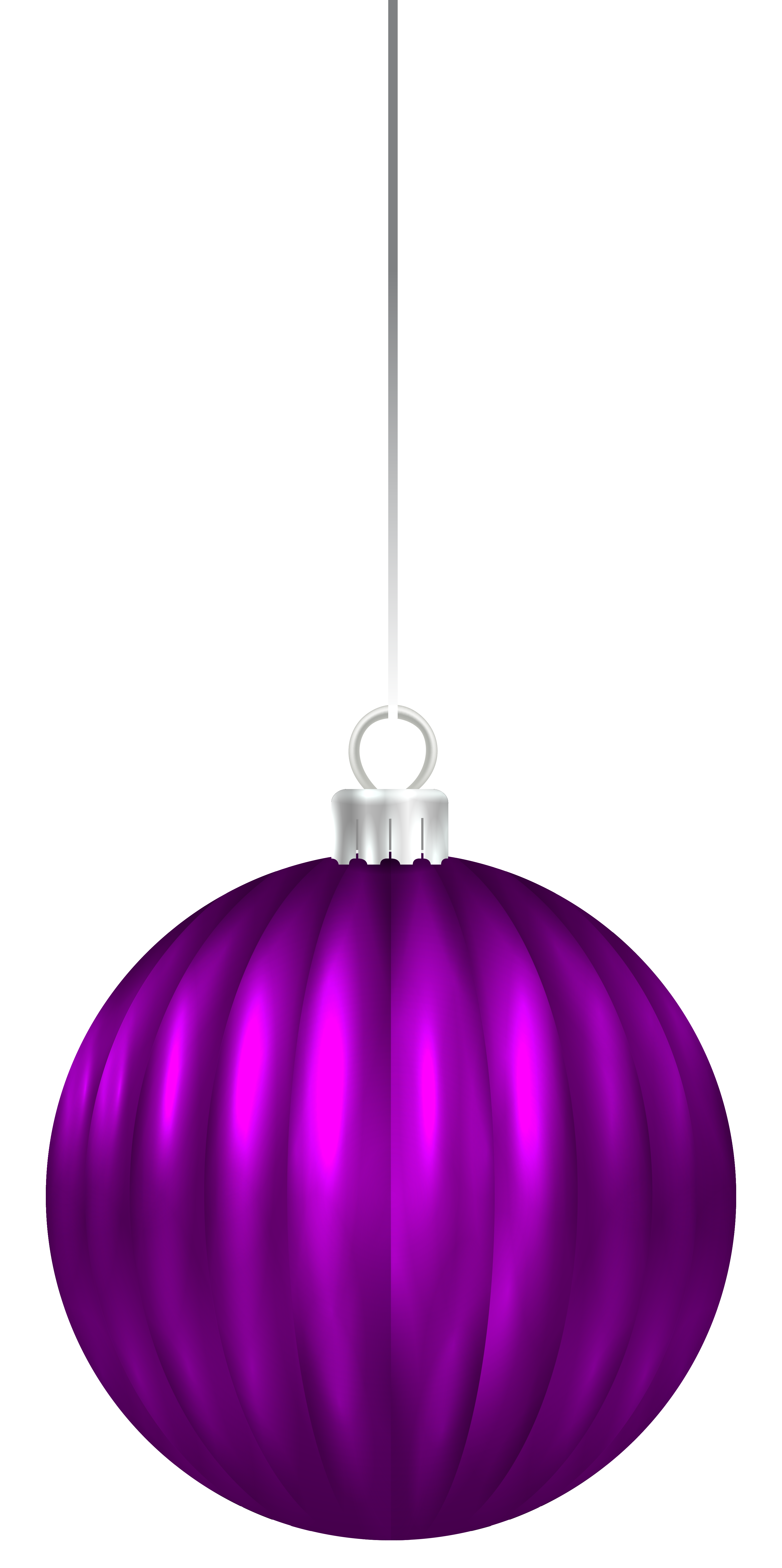 Purple christmas ball.