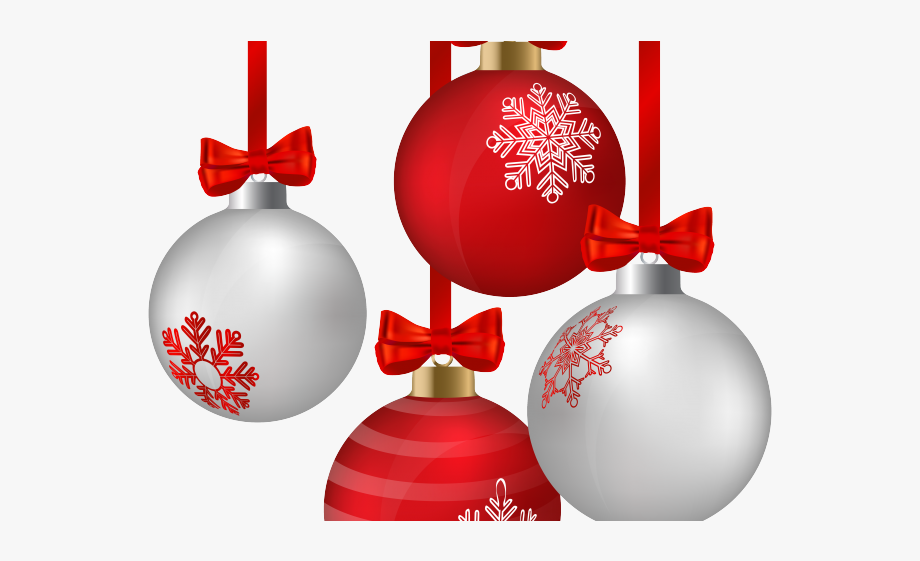 Christmas Ornaments Clipart Transparent Background