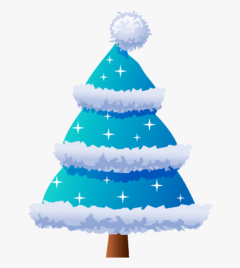 Blue christmas tree.