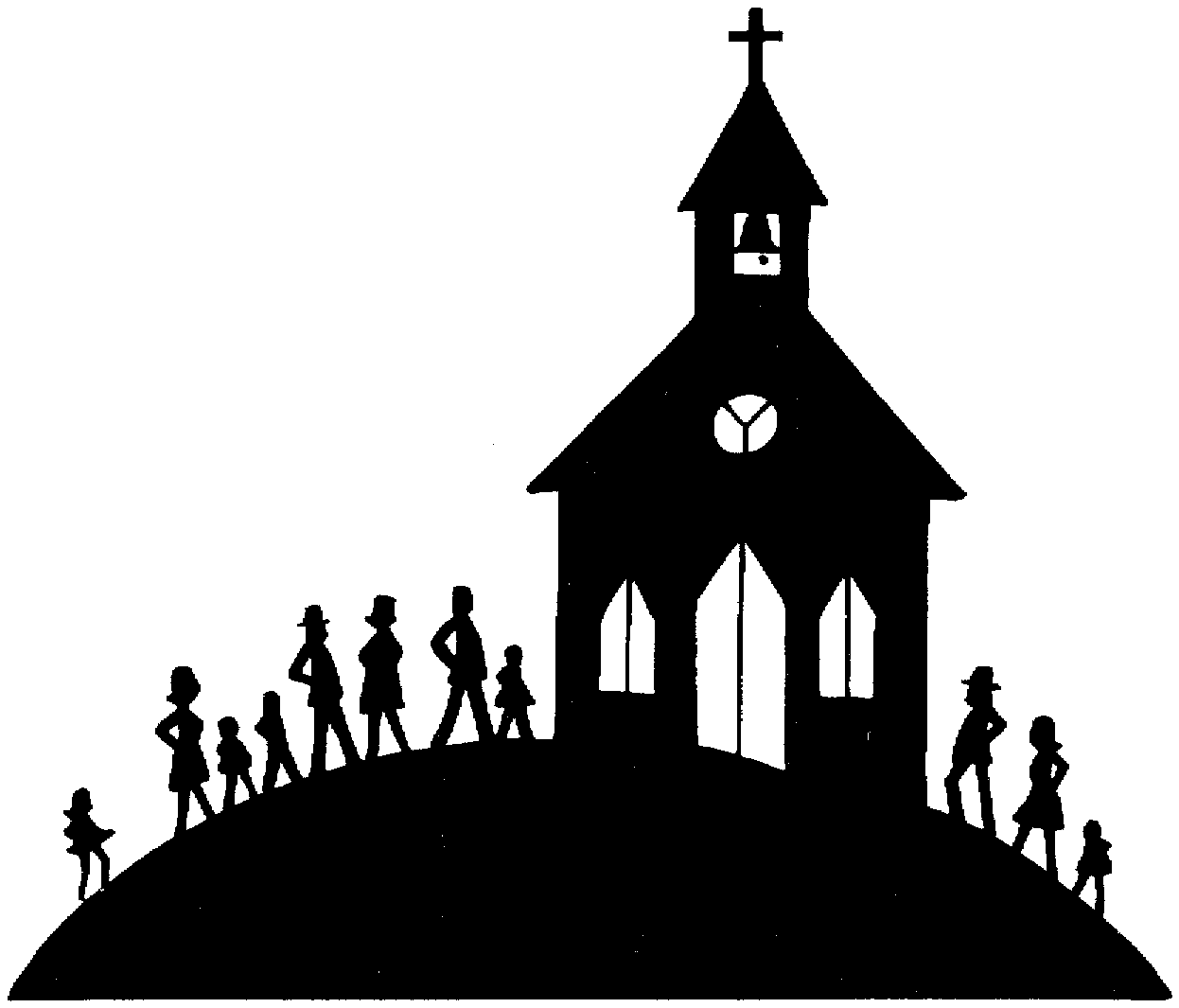 Free church silhouette.
