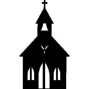 Free church silhouette.