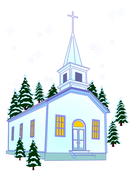 Church winter clip.