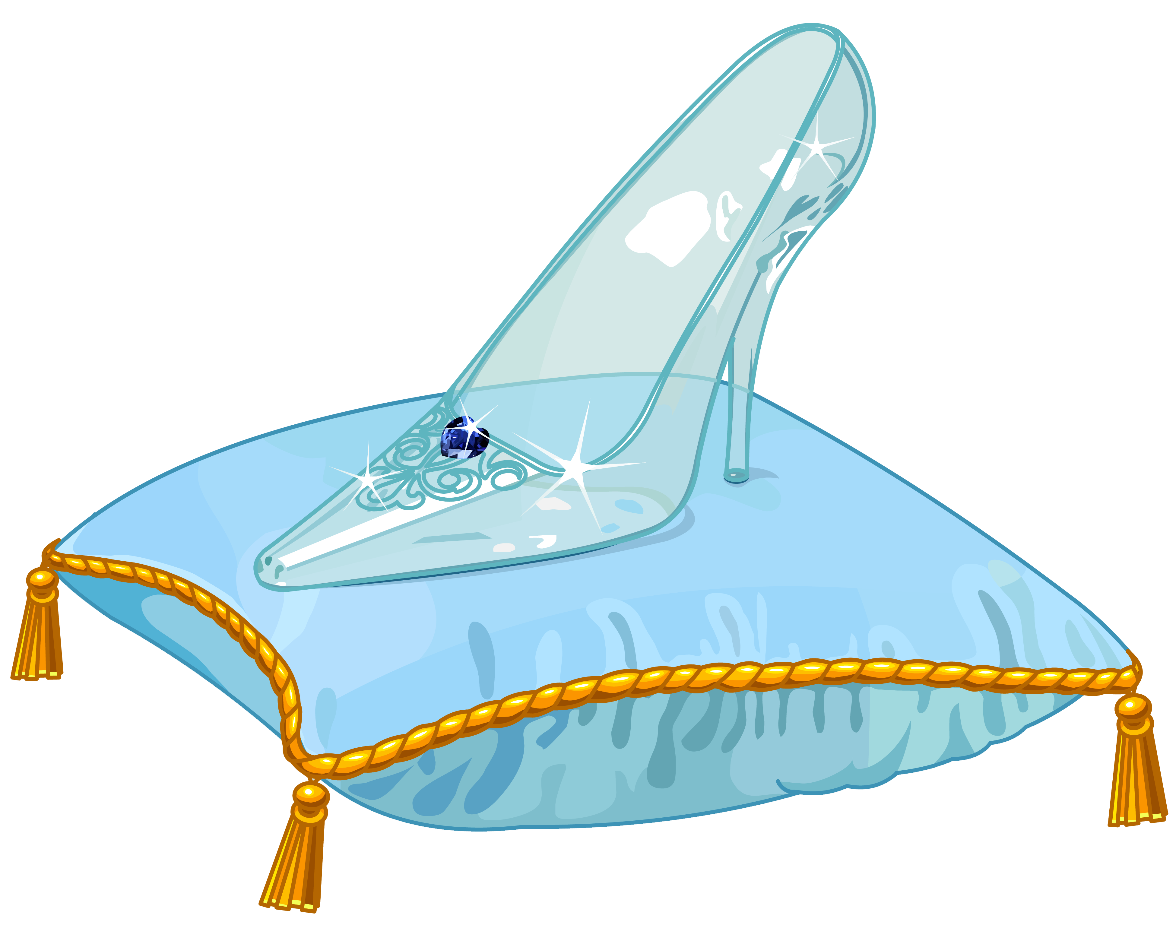 Cinderella glass slipper.