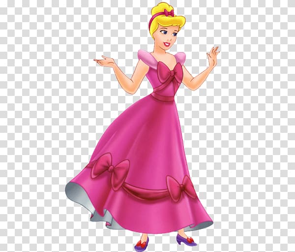 Cinderella The dress Pink , castle princess transparent