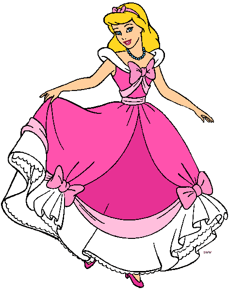 Cinderella pink dress.