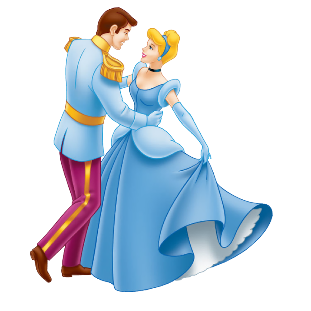 Cinderella and Prince Clipart