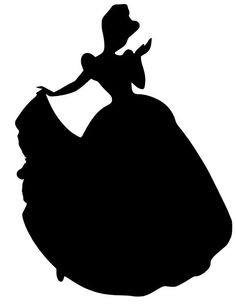 Cinderella silhouette png.