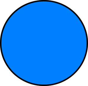 Blue circle clipart