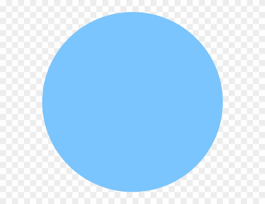 Blue circle background.