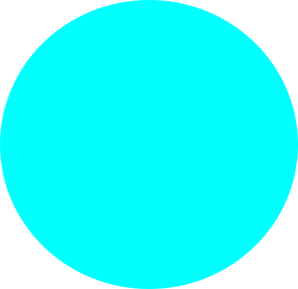 Blue circle clipart.