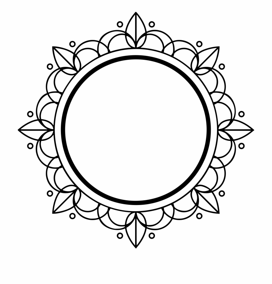 Decorative circle frame.