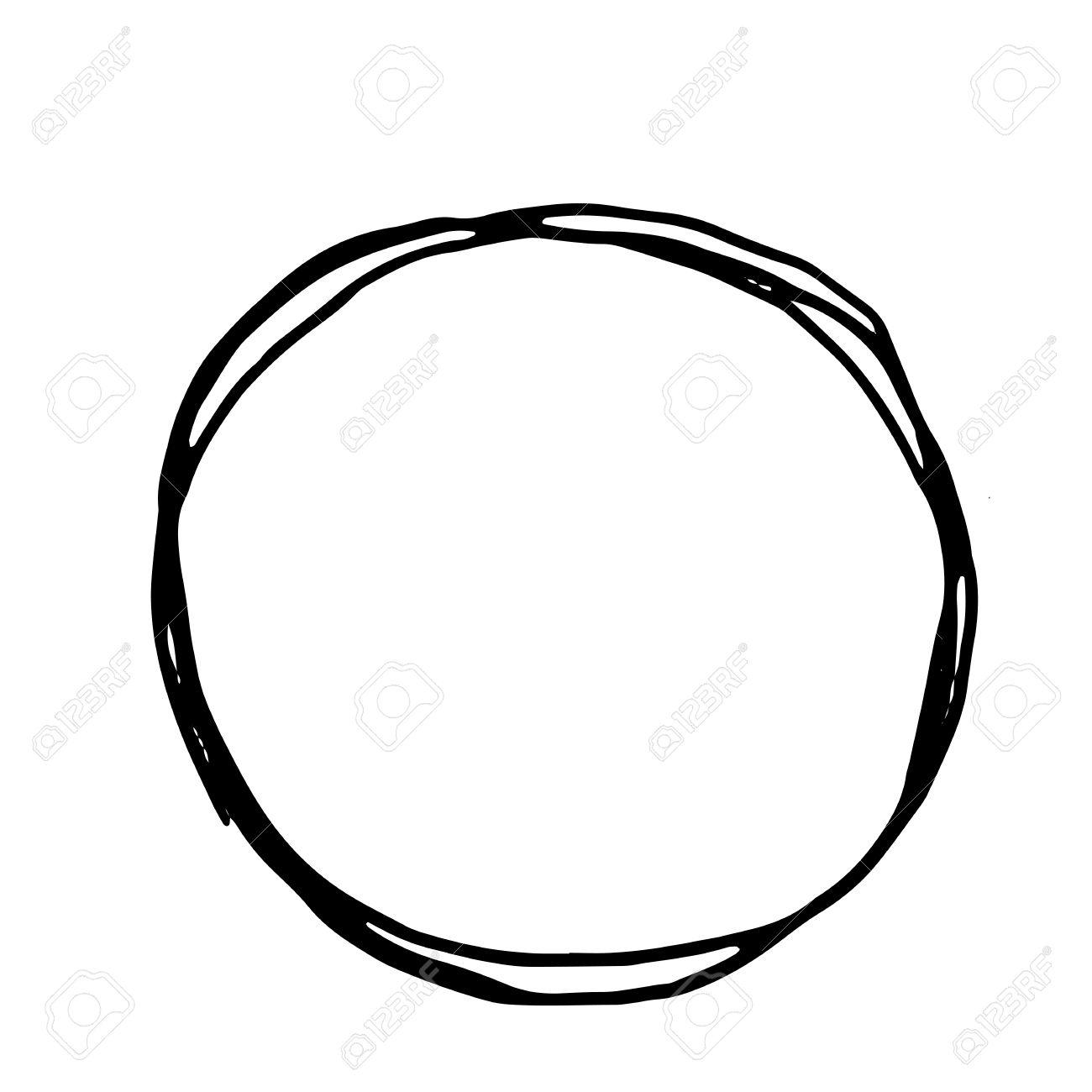 circle clipart drawn