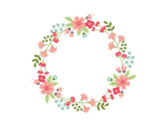 Flower clip art circle