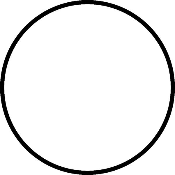 Circle with thick.