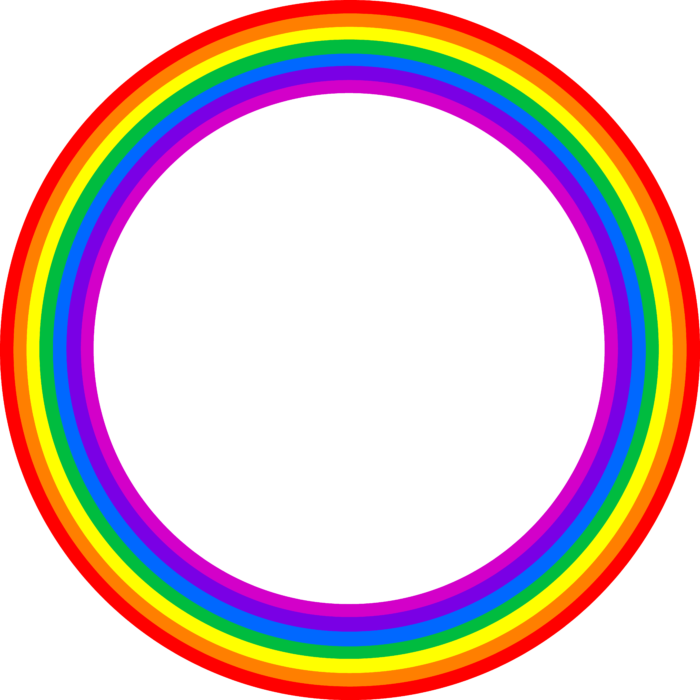 circle clipart rainbow