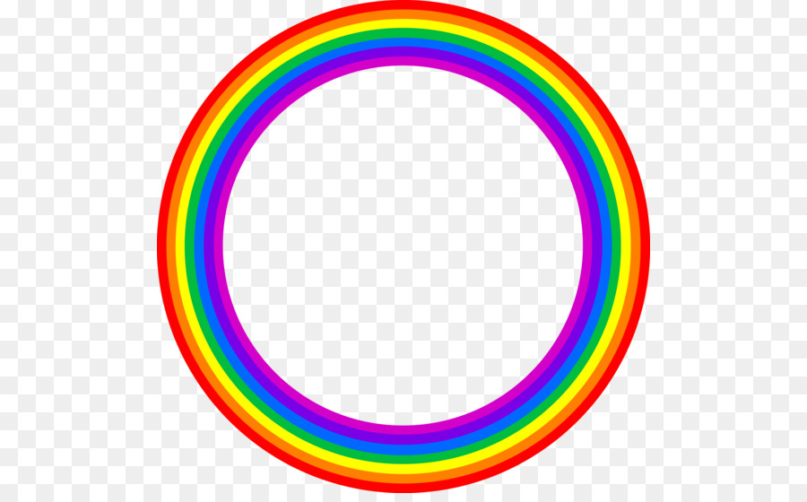 Rainbow circle clipart.