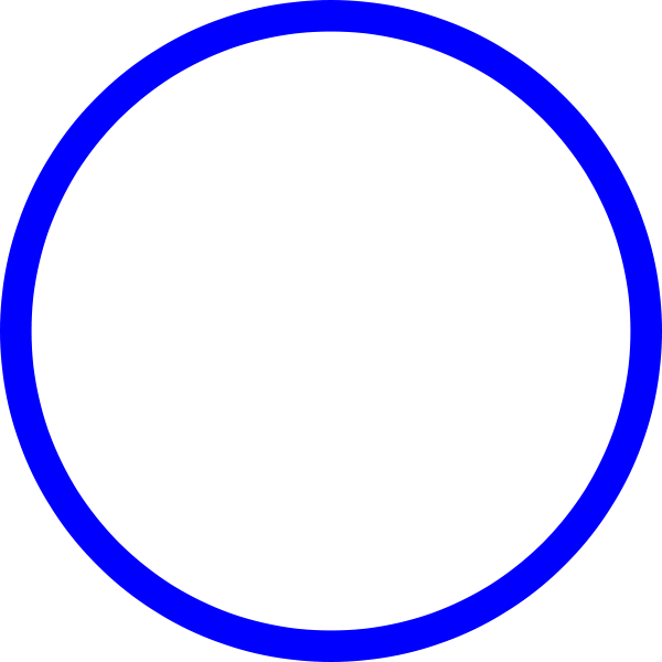 Blue circle vector.