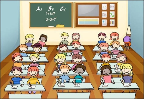 classroom clipart animated