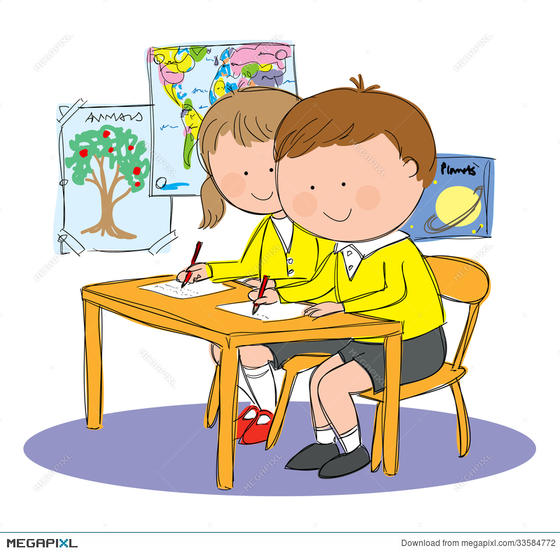 Kids In Classroom Clipart