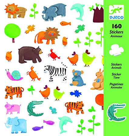 Djeco animal stickers.