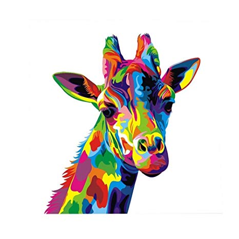 Sodialr colourful giraffe.