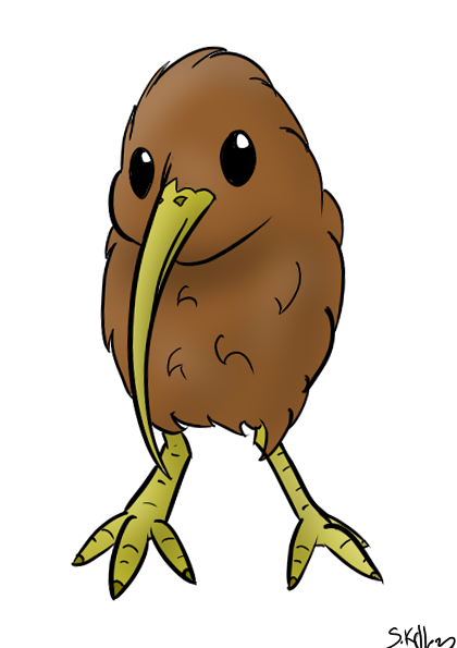 Kiwi bird clipart.