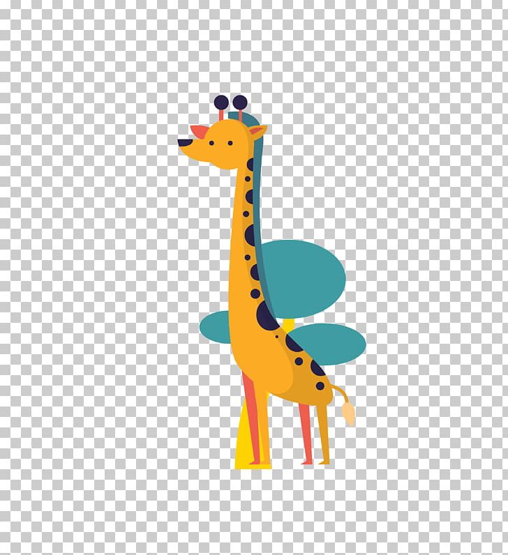 Giraffe flat design.