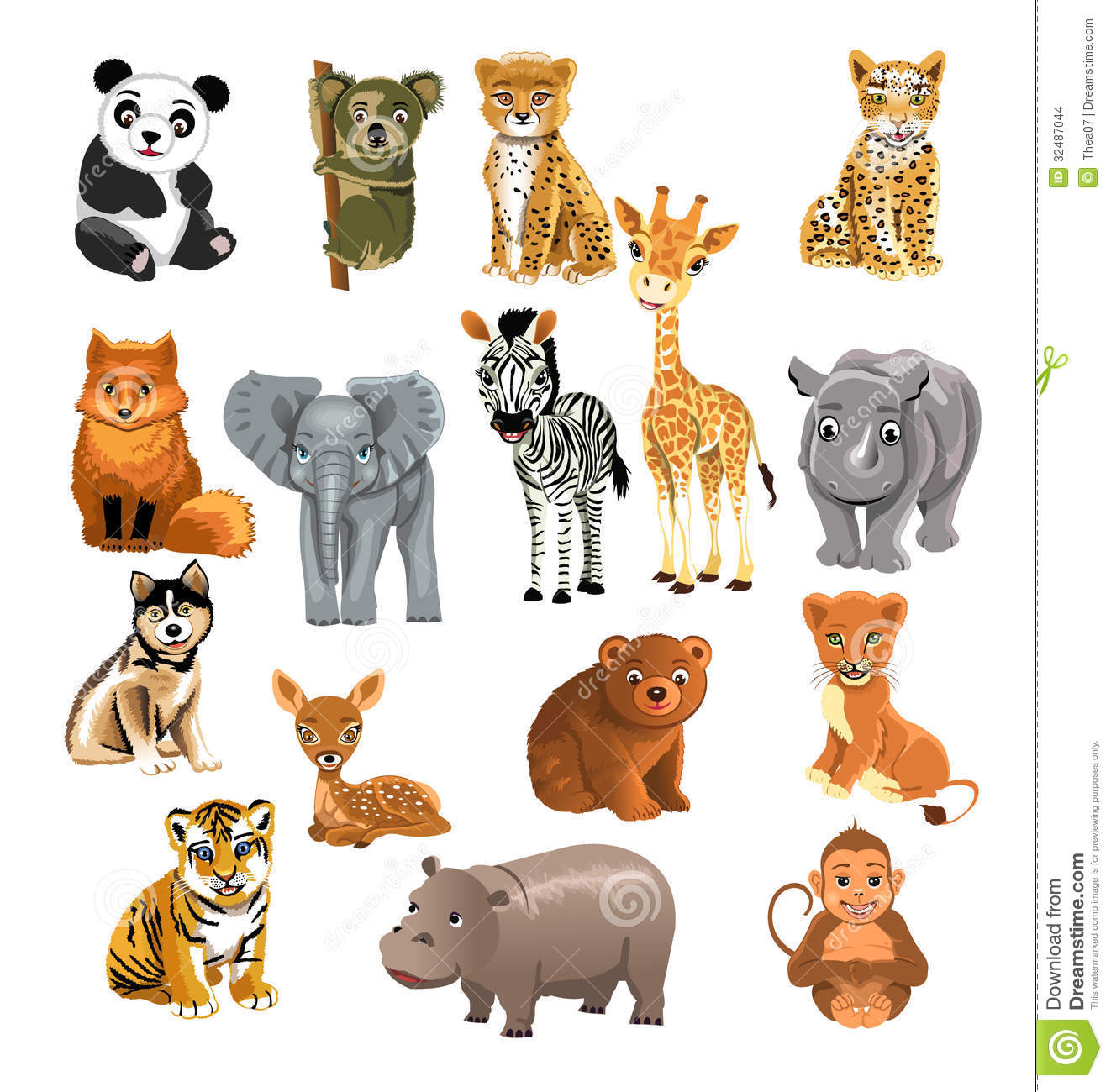 Clipart animaux sauvages