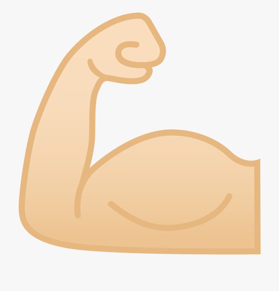 Emoji arm biceps.