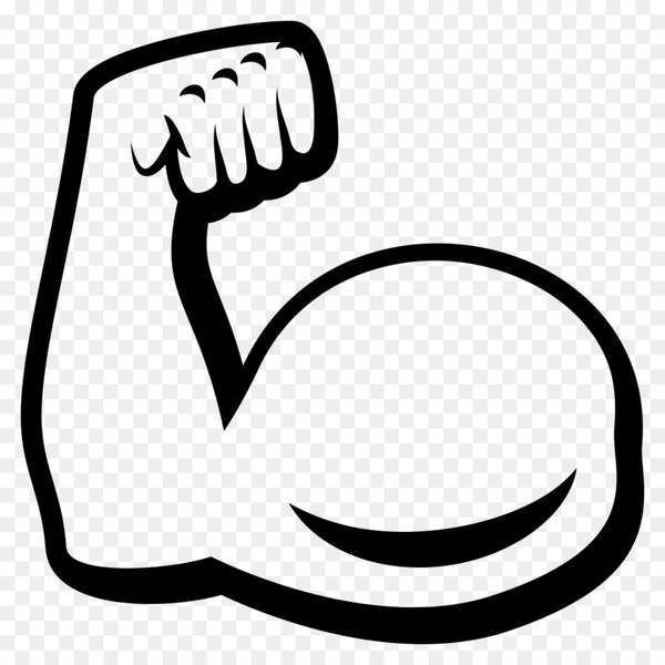 Emoji muscle biceps.