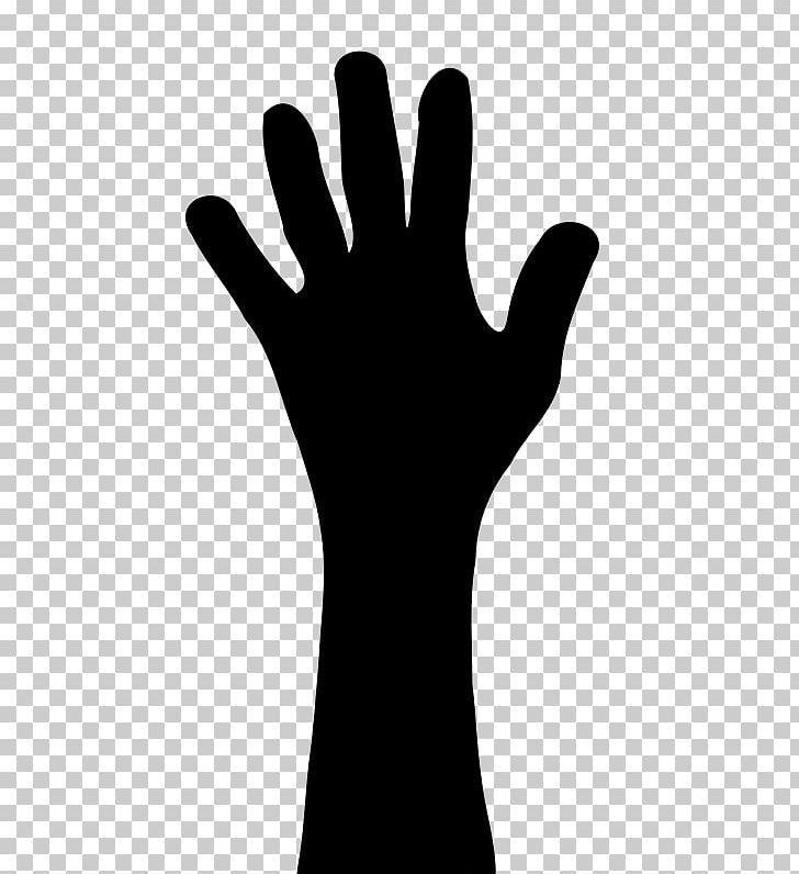 Hand finger silhouette.