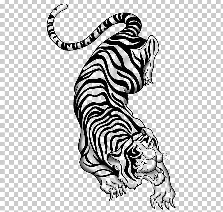 Tiger tattoo flash.