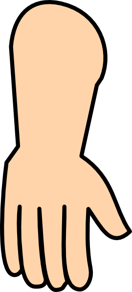 Reaching arms clipart.
